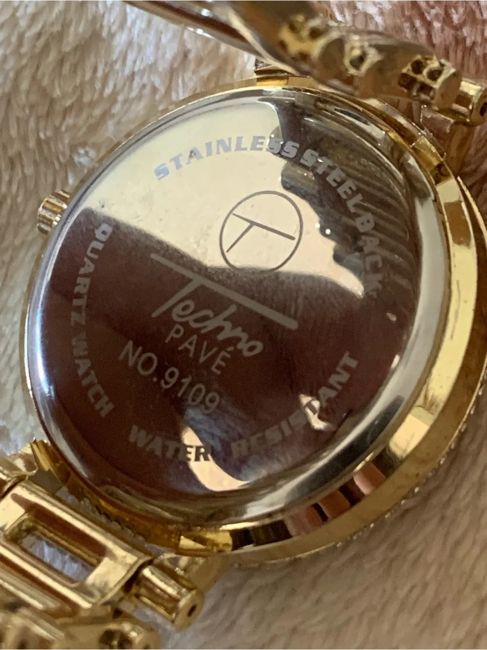 Techno pave 9109 iced watch for men's